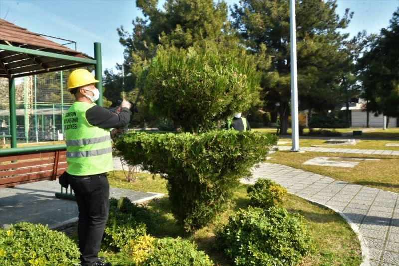 Park ve bahçelere makyaj
