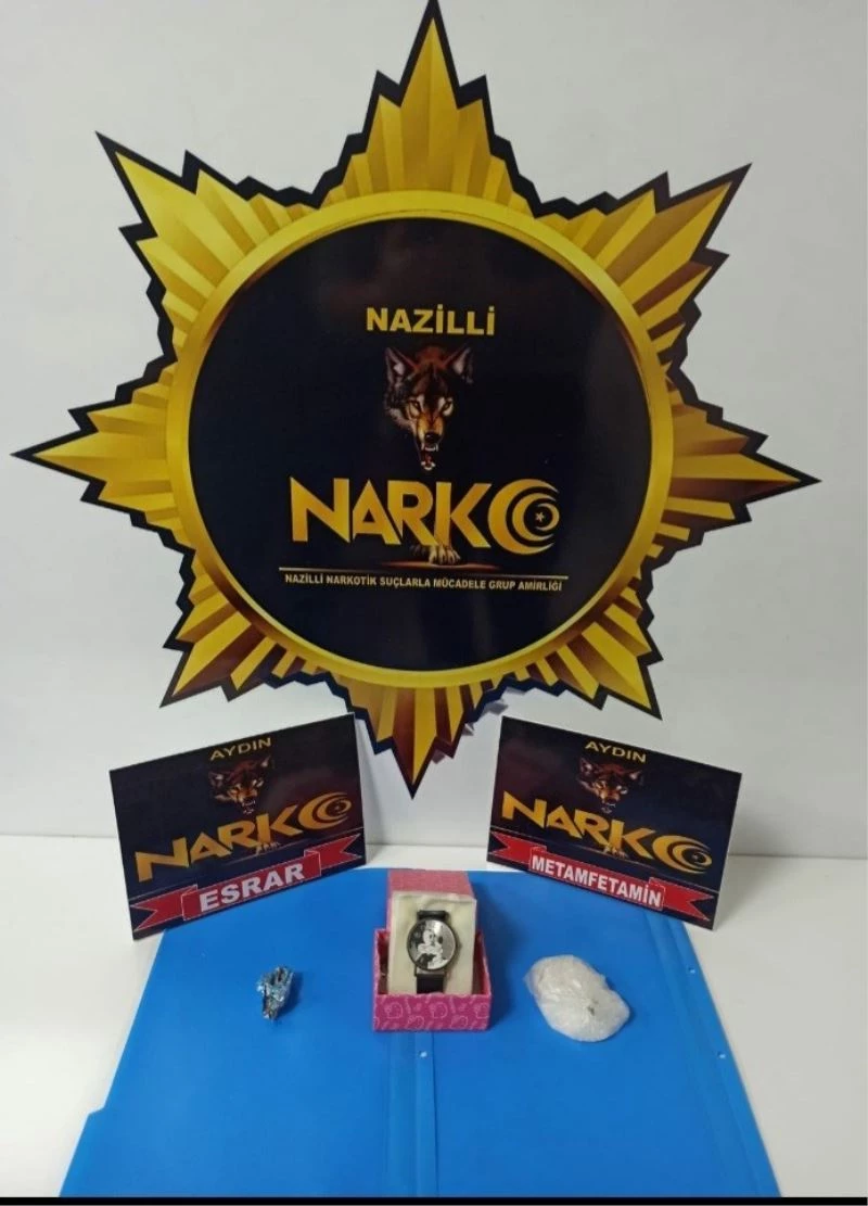 Kol saati kutusunda uyuşturucu ele geçirildi
