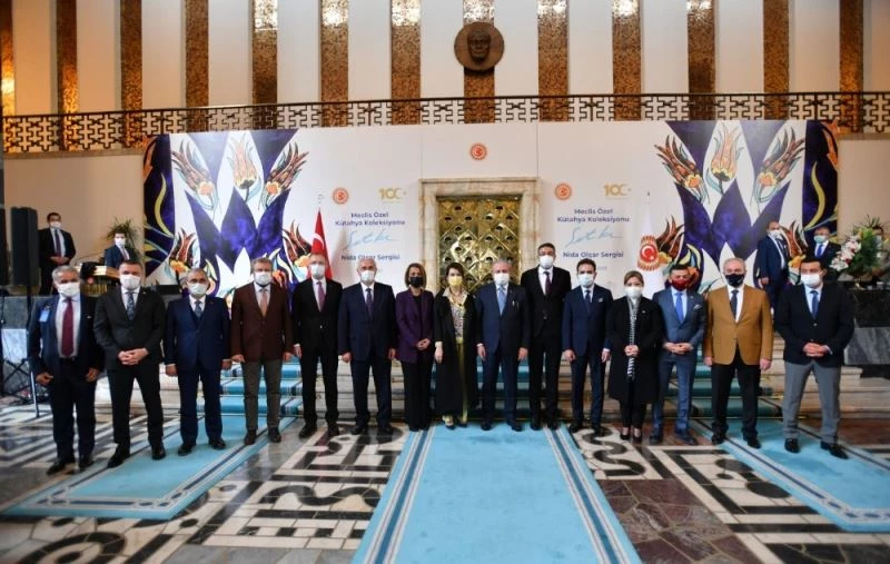 TBMM Başkanı Mustafa Şentop, TBMM Şeref Holü’nde açılan ‘Sıtkı’ isimli sergiye katıldı
