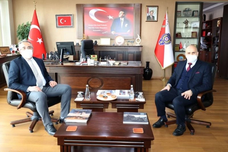 Belediye Başkanı Savran, Emniyet Müdürü Artunay ve JAKEM Komutanı Altın’ı ziyaret etti
