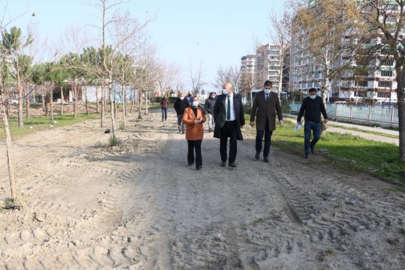 Güzelyurt Mahallesi’ne yeşillendirme çalışması
