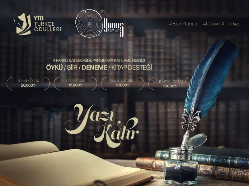 YTB “Türkçe Ödülleri Yunus Emre Özel” yarışması düzenliyor
