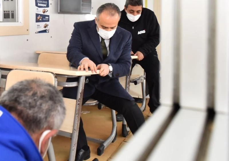 Başkan Alinur Aktaş, 6,7 deprem ile sallandı
