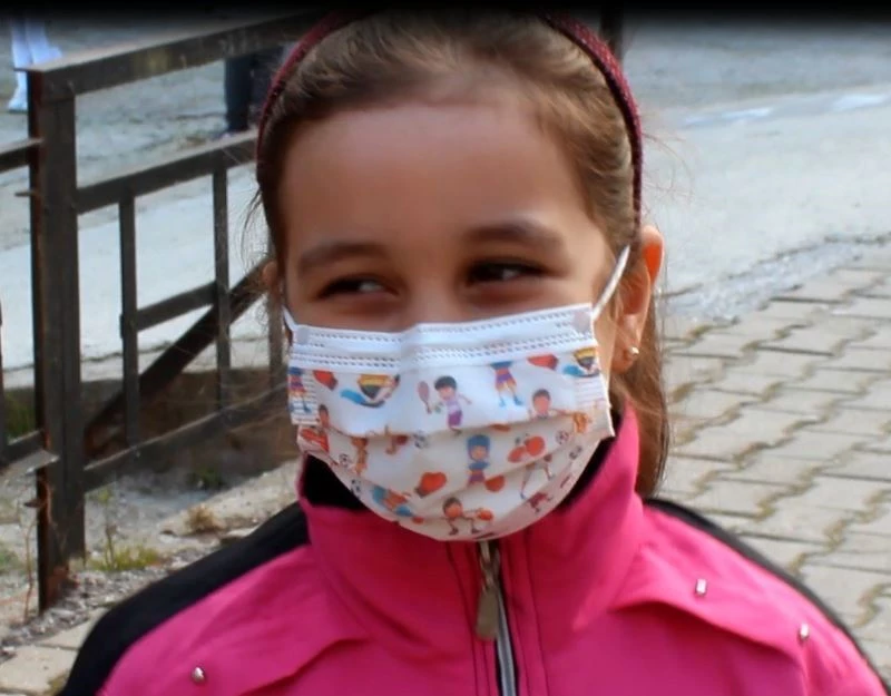 Çocukların mutlulukları yüzlerine yansıdı
