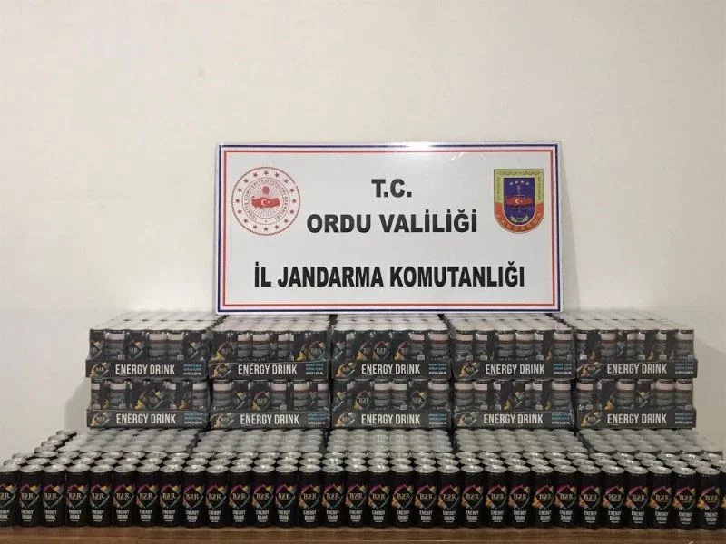 Ordu’da sahte enerji içeceği ele geçirildi
