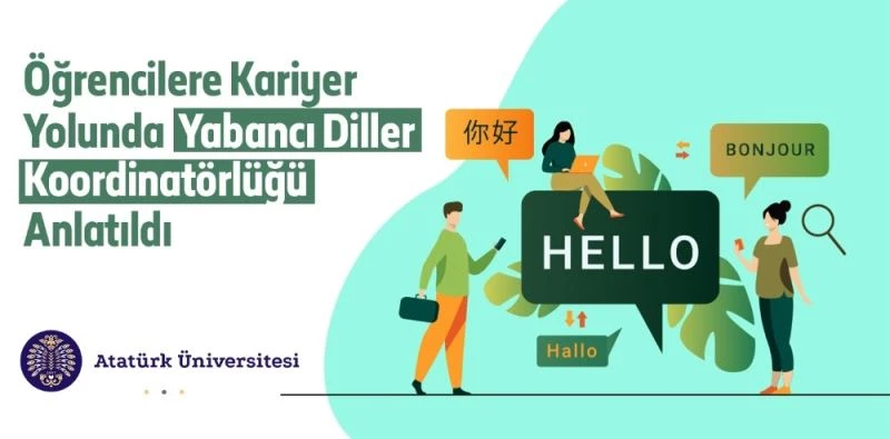 Öğrencilere kariyer yolunda yabancı diller koordinatörlüğü anlatıldı
