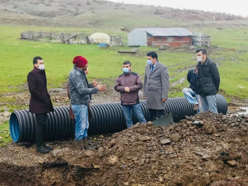 Karakoçan’da yağıştan etkilenen bölgeler incelendi
