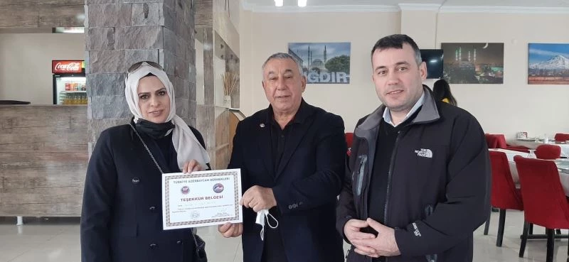 Ünsal’dan Pusula Gazetesine teşekkür belgesi
