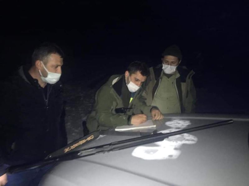 Türkeli’de gece avcılığı yapan 3 kişiye ceza
