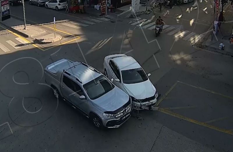 Aksaray’da yaşanan kazalar şehir polis kameralarında
