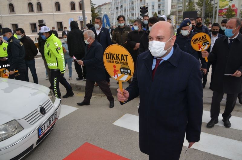 Ereğli’de ’Yayalar Kımızı Çizgimiz