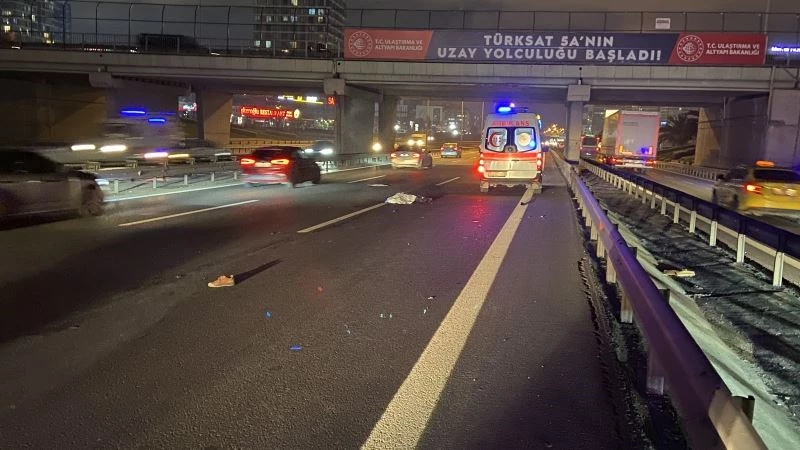 Basın Ekspres’te yolun karşısına geçen yaşlı adama araç çarptı
