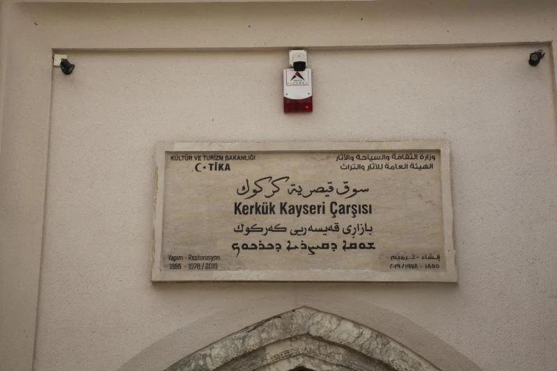 Kerkük’te restore edilen Kayseri Çarşısı eski hareketli günlerine kavuşmayı bekliyor
