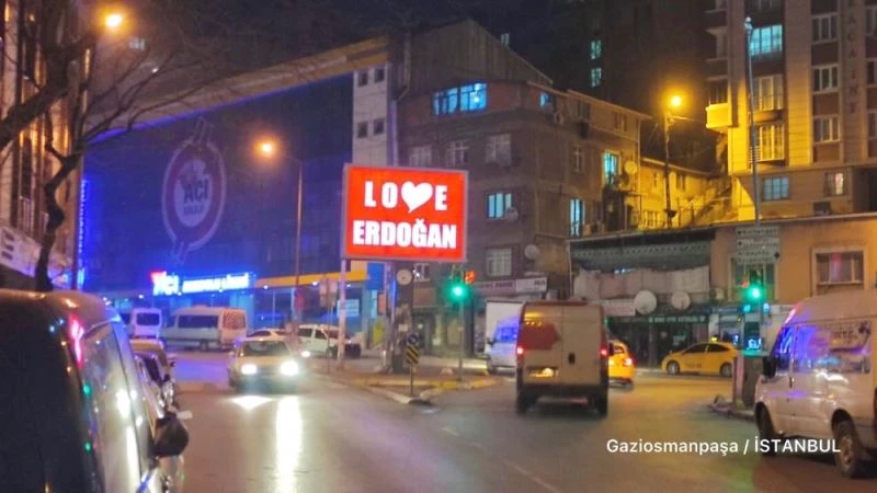 Gaziosmanpaşa Belediyesi’nden ’Stop Erdoğan’a yanıt: ’Love Erdoğan’
