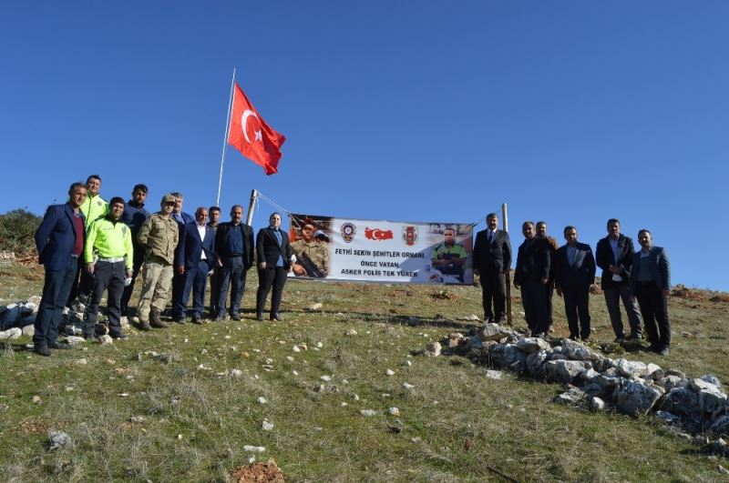 Besni’de Fethi Sekin Hatıra Ormanında fidan dikimi gerçekleşti
