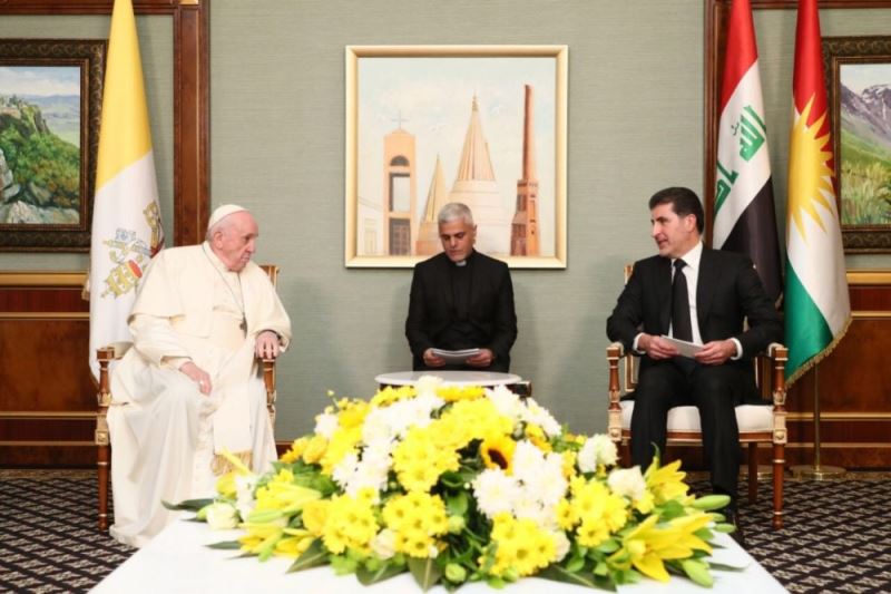Papa Francis Erbil’de IKBY yetkilileri ile görüştü
