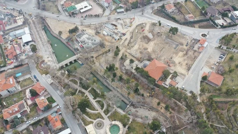 Meram Çamlıbel’de çevre düzenlemesi sürüyor
