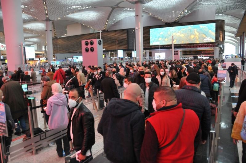 İstanbul Havalimanı’nda pazar yoğunluğu