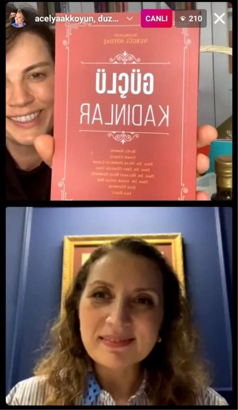 Rektör Çakar, oyuncu Akkoyun ile söyleşide bir araya geldi
