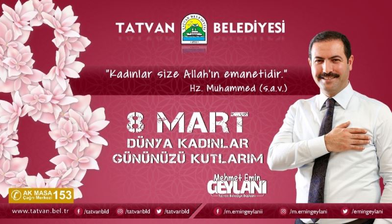 Başkan Geylani’den 8 Mart Kadınlar Günü mesajı
