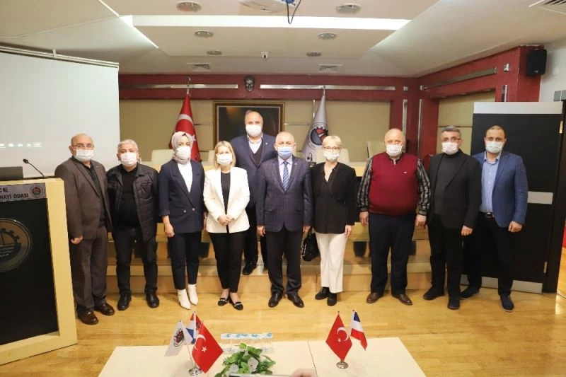 Başkonsolos Zerec, DTSO’yu ziyaret etti
