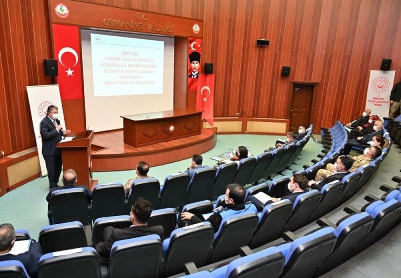 Osmaniye’de Kadına Yönelik Şiddetle Mücadele Koordinasyon İzleme ve Komisyonu toplantısı yapıldı