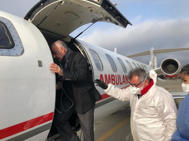 Ambulans uçak, Türk iş adamı için havalandı
