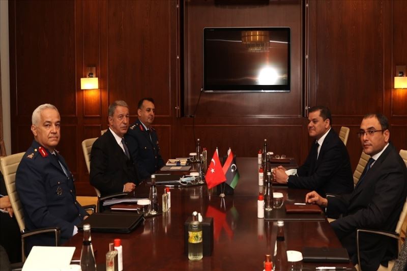 Bakan Akar, Libya Ulusal Birlik Hükümeti Başkanı Dibeybe ile görüştü
