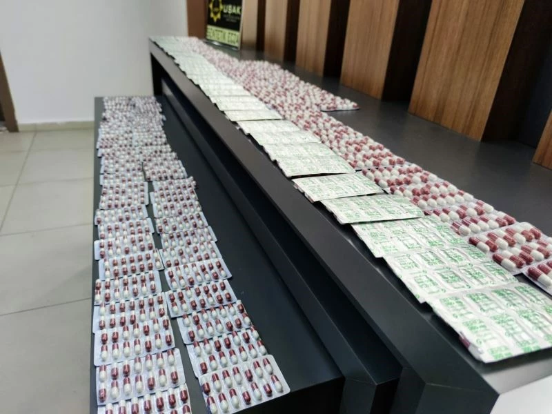 Uşak’ta bin 708 sentetik uyuşturucu hap ele geçirildi
