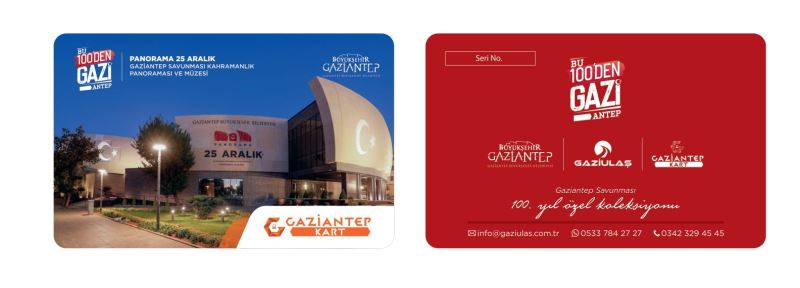 100’üncü yıla özel 100 bin adet Gaziantep kart basıldı
