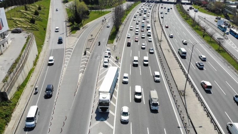 FSM Köprüsü yolunda drone destekli trafik denetimi
