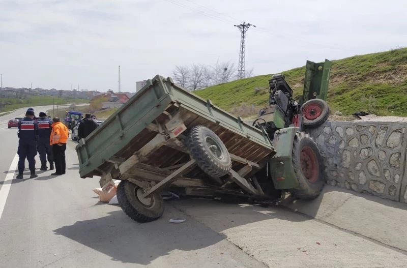 Bu kazayı burunları bile kanamadan atlattılar
