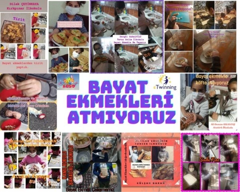 Kulu’da öğretmenlerden ‘bayat ekmekleri atmıyoruz’ projesi
