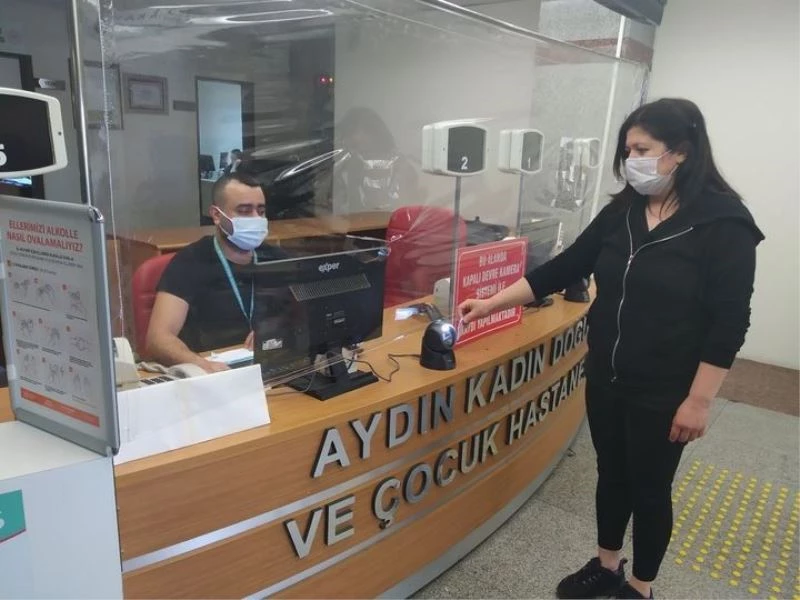 Aydın Kadın Doğum ve Çocuk Hastalıkları Hastanesi’nde temassız randevu dönemi
