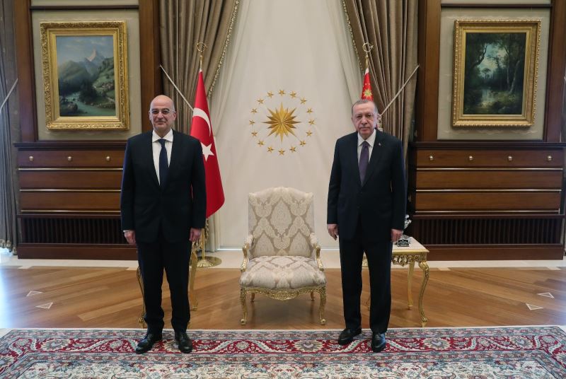 Cumhurbaşkanı Erdoğan, Yunanistan Dışişleri Bakanı Dendias’ı kabul etti
