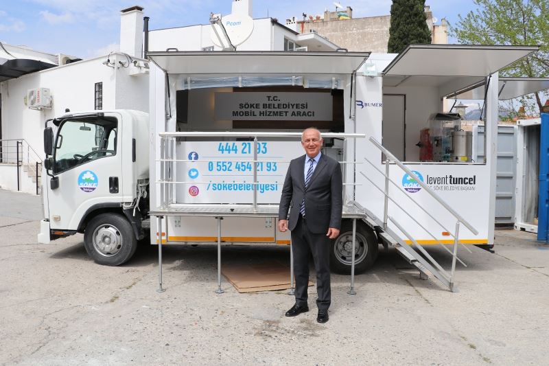 Söke Belediyesi Mobil Hizmet Aracı ve Deprem Konteynırı hizmete hazır
