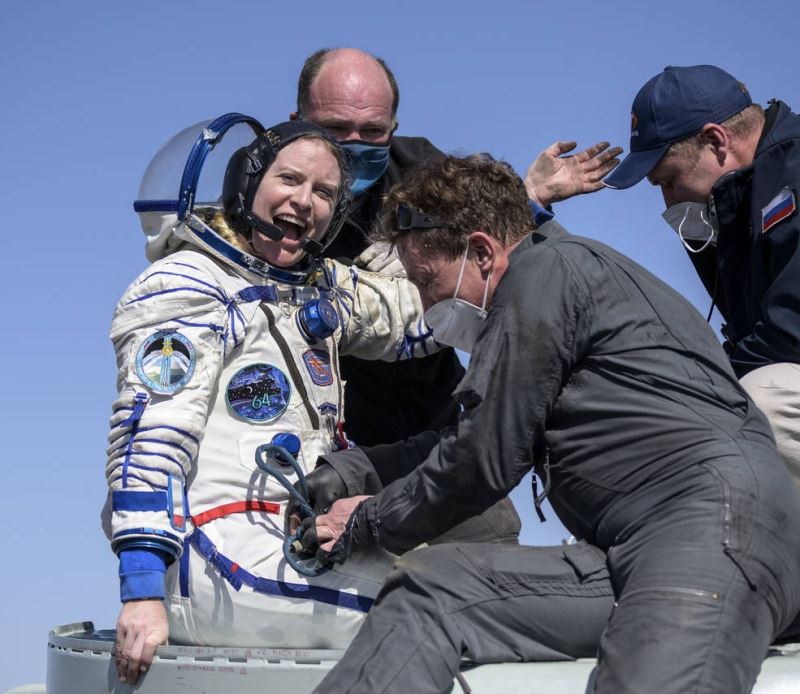 Van Gölü’nün uzaydan fotoğrafını çeken astronot dünyaya döndü
