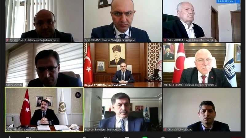 Vali Epcim, KUDAKA 134. yönetim kurulu toplantısına VKS üzerinden katıldı
