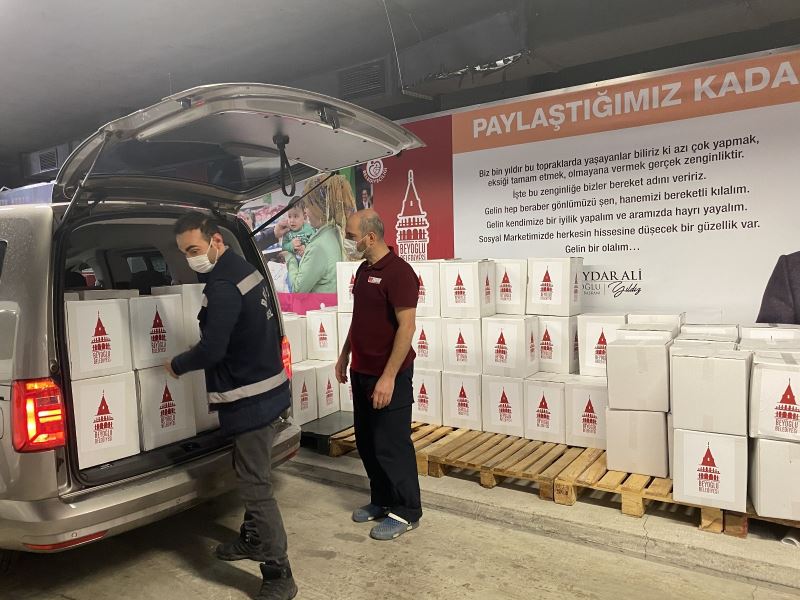 Beyoğlu’nda 4 bin 500 aileye gıda yardımı
