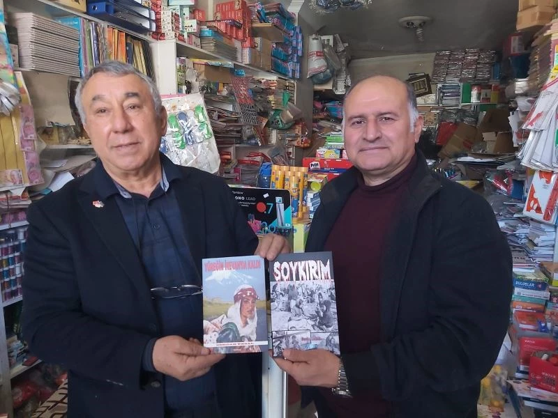 Ünsal: “Soykırım ve Yüreğim İrevan’da Kaldı” romanını Yanardağ’a hediye etti
