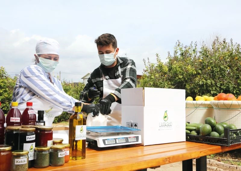 Ektikleri alın terinin meyvelerini e ticaretle topluyorlar
