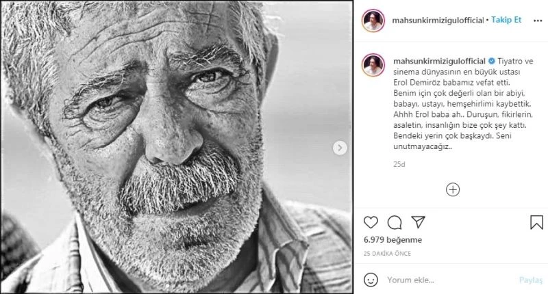 Usta oyuncu Erol Demiröz hayatını kaybetti
