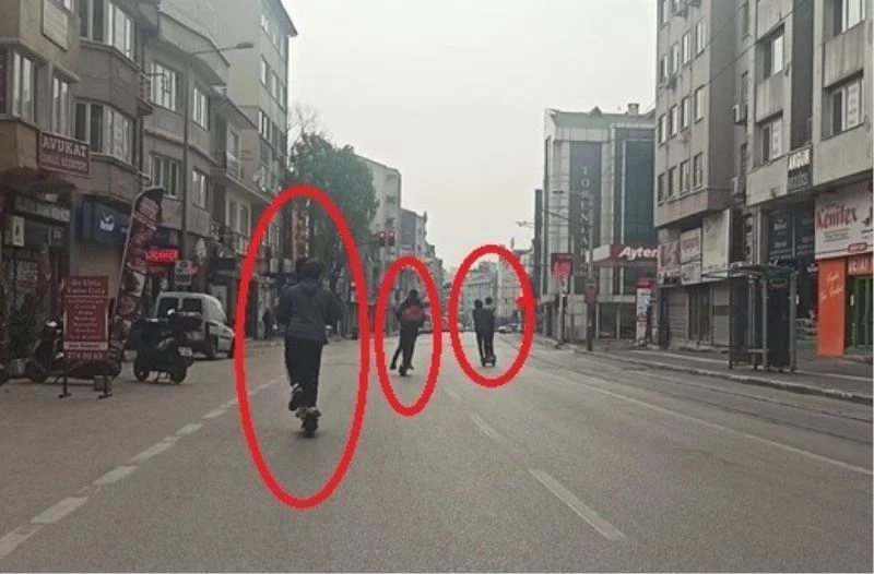 Kısıtlamayı scooter ile deldiler
