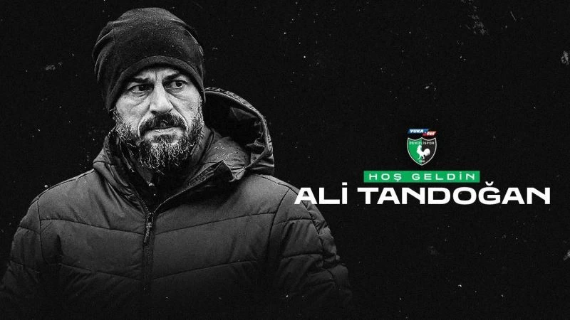 Denizlispor’un yeni teknik direktörü Ali Tandoğan oldu
