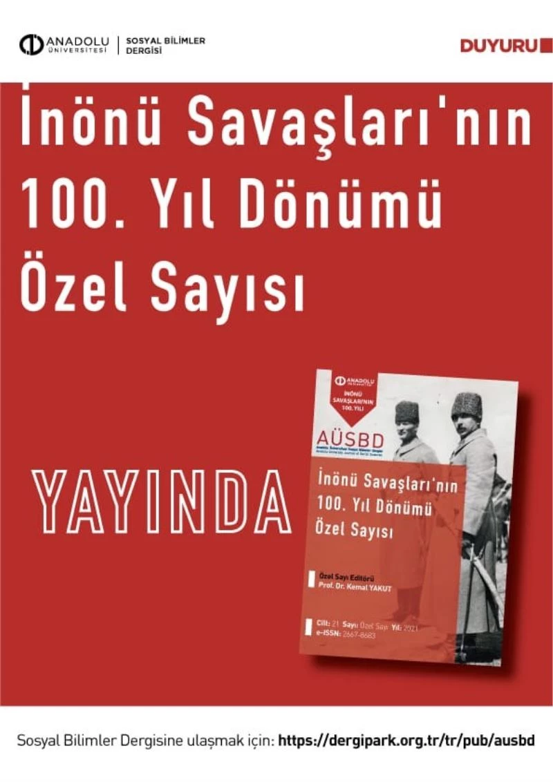 Millî Mücadele’nin eşsiz zaferlerinin 100. yıl dönümüne özel sayı yayımlandı
