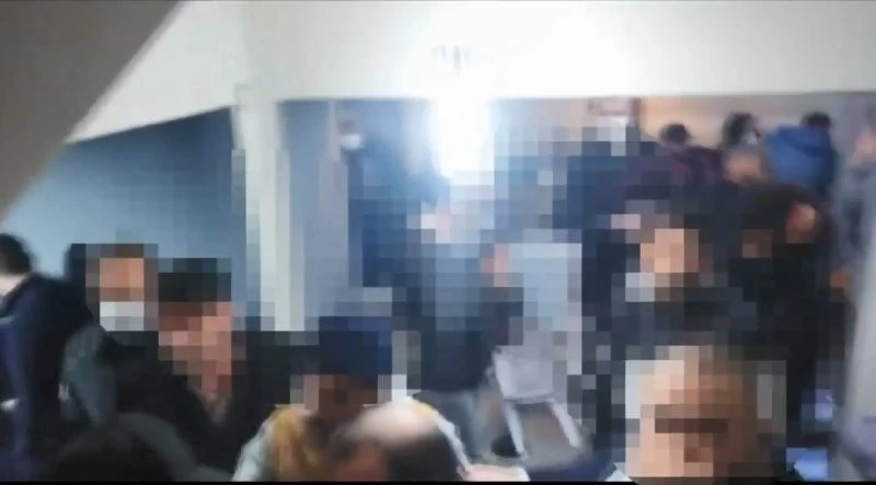 Villada tombala partisine polis baskını
