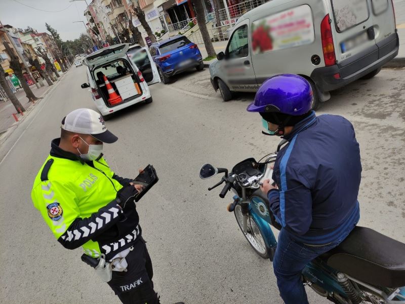 Burdur’da motosiklet denetimi
