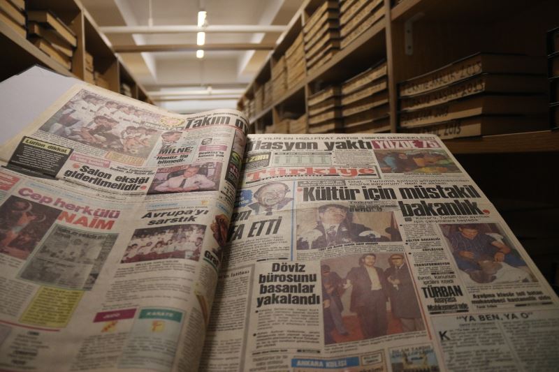 Binlerce ciltten oluşan gazete arşivi geçmişe ışık tutuyor

