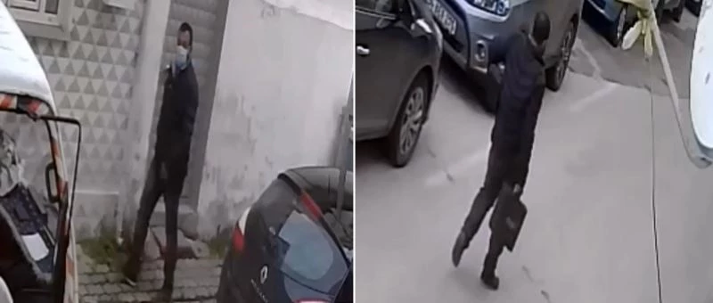 Rahatlıkta sınır tanımayan hırsız önce kameralara sonra polise yakalandı
