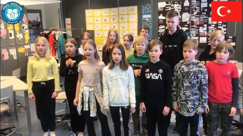 Türkiye Fidol Okulları Finlandiya’da ilk kez 23 Nisan kutlattı
